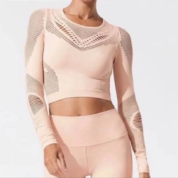 Alo Yoga Siren Long sleeve - Nectar Heather size M - Picture 5 of 5